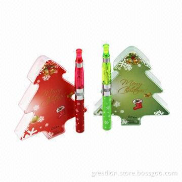 Bottom Flashing Light Design E-cigarettes, Gift Box, Christmas Tree eGo CE4 Kit, 650mAh Capacity